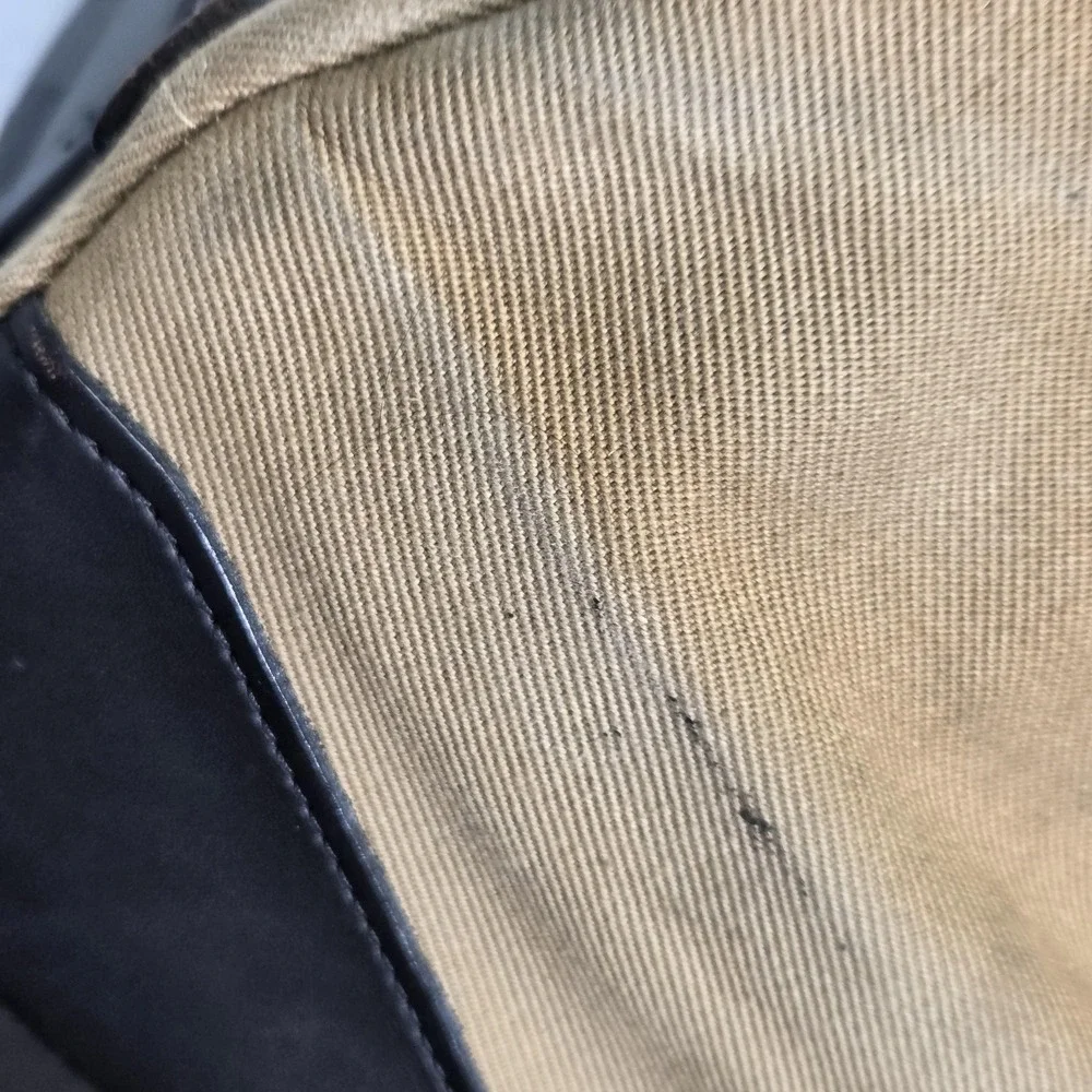 Filson Bag Brown Rugged Twill Rolling Duffle Canvas Luggage Stains